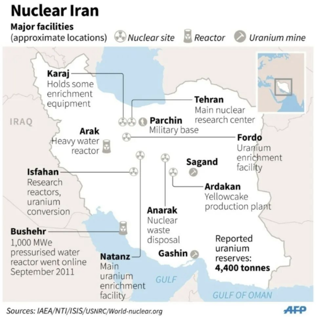 Islamic Republic Of Iran S Nuclear Program Summarised Iranian Knowledge   NuclearIranMap 1024x1027 